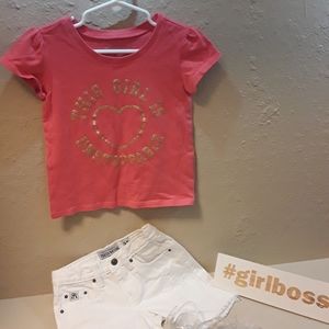 3T ParishNation white ripped shorts